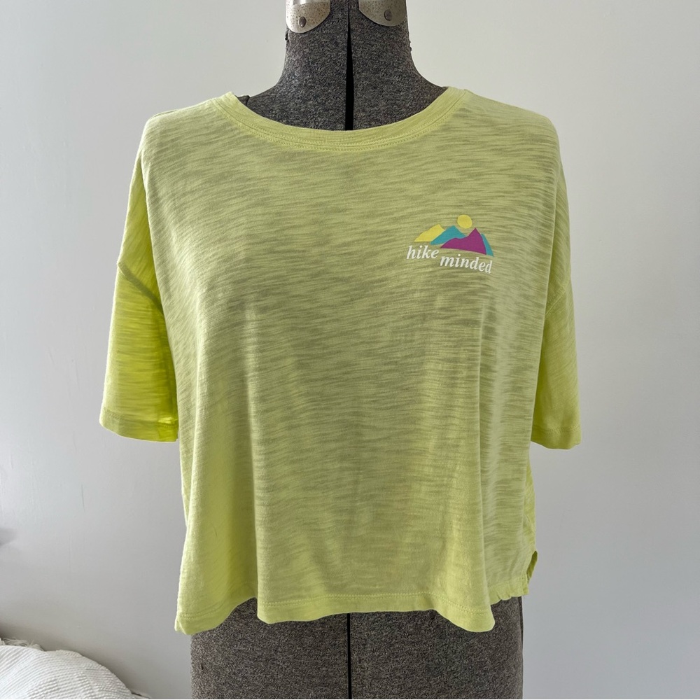 Hike Minded Oversized Cropped Tee